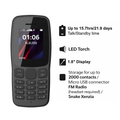 Nokia 106 2018 Dual Sim - Brand New Boxed Unlocked Sim Free - Black