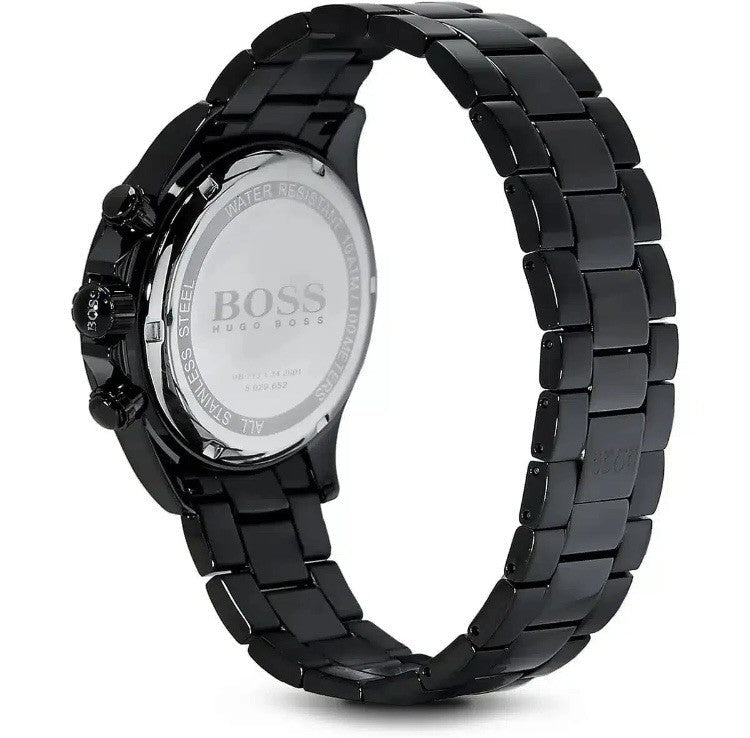 Hugo Boss HB1512961 Men's Chronograph Watch Black Dial Stainless Steel - TTPlugUK