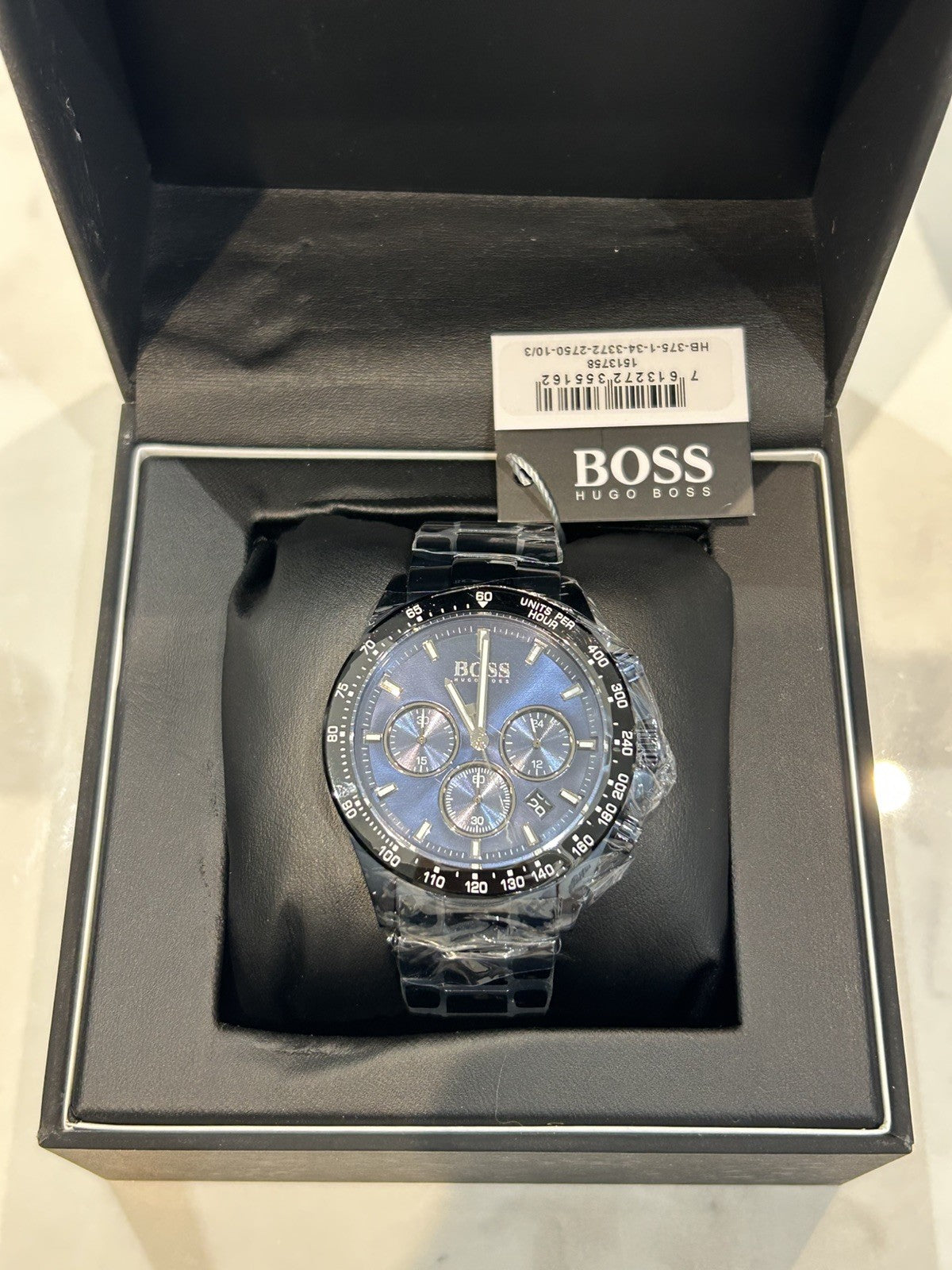 Hugo Boss Hero HB1513758 Men's Chronograph Watch Blue Dial Stainless Steel