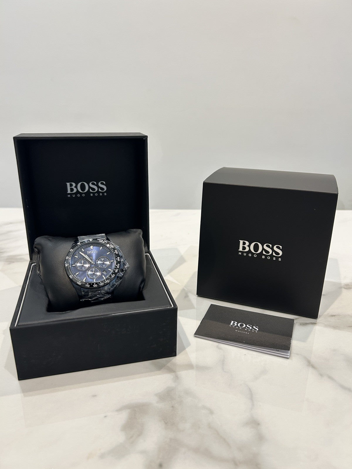 Hugo Boss Hero HB1513758 Men's Chronograph Watch Blue Dial Stainless Steel