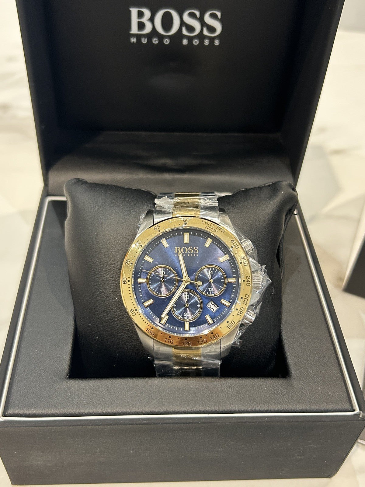 Hugo Boss Hero Sport Men's Watch  HB1513767 Chronograph Stainless Steel Two Tone