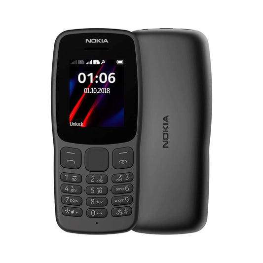 Nokia 106 2018 Dual Sim - Brand New Boxed Unlocked Sim Free - Black